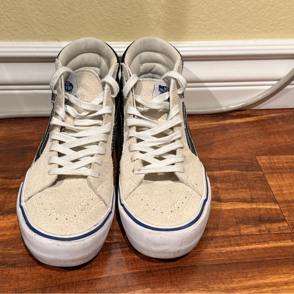 Vans Men's Cream High-Top Sneakers